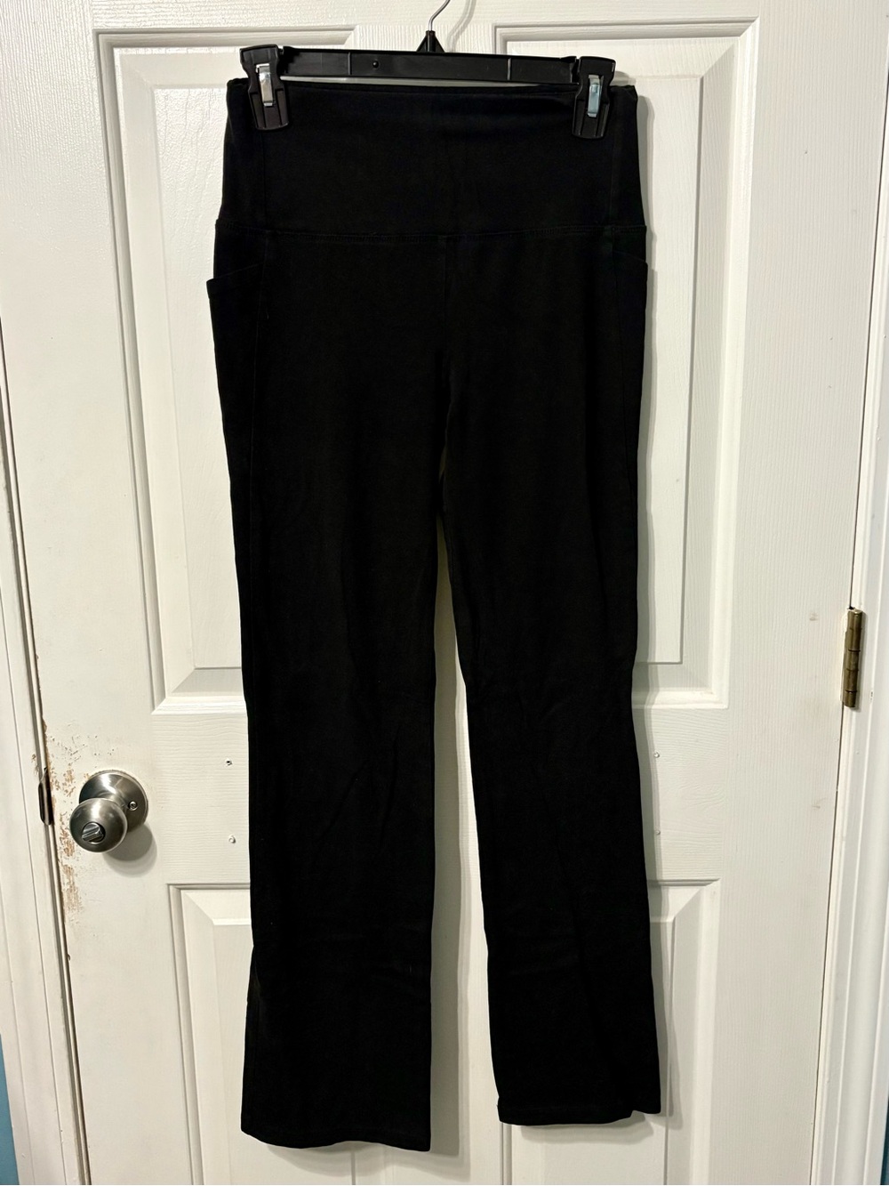 RBX Black Boot Cut Flare Yoga Pants with Side Pockets